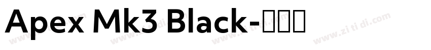 Apex Mk3 Black字体转换